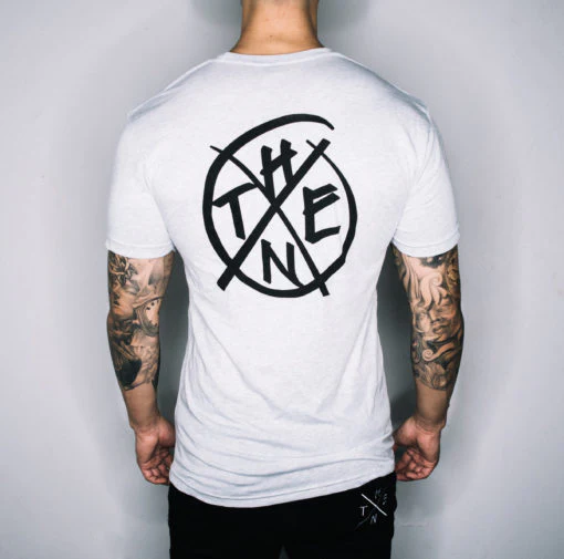 Thenx Graffiti Tee - Heather White - Image 3